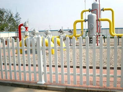 44mm*70mm PVC Coated Metal Fence Squares Riverside Plastic Guardrail
