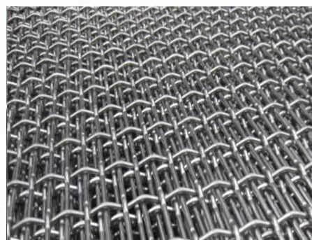 Knurled Stainless Steel Mesh BBQ Intercrimp Wire Mesh 22mm