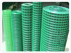 구조를  위한 60*80mm 녹색 PVC 코팅된  용접철망  비 루스팅